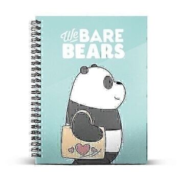 We are Panda Bears-Notebook A4 Papier millimétré, Blanc