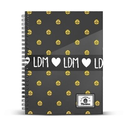 Martina D'Antiochia (Martina's Fun) Grey-A4 Notebook Graph Paper, Gray