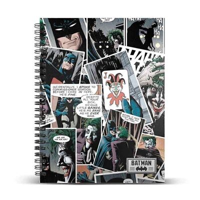 DC Comics Joker Comic-Notebook A4 Grid Paper, Multicolor