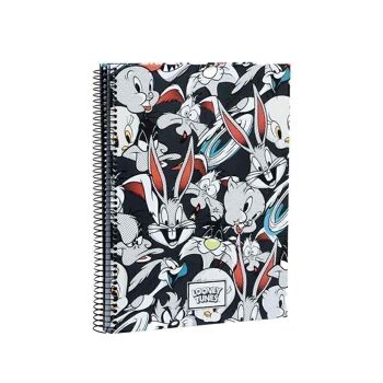 Looney Tunes Folks-Notebook A4 Papier millimétré, Gris 2