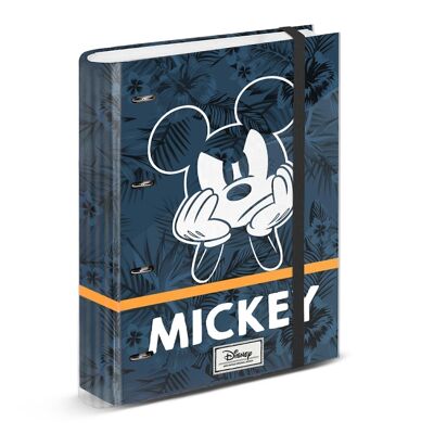 Disney Mickey Mouse Blue-Carpesano Papier quadrillé à 4 anneaux Bleu foncé