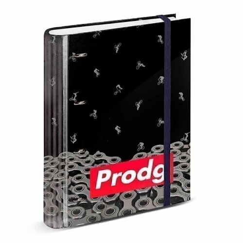 PRODG Chains-Carpesano 4 Anillas Papel Cuadriculado, Negro