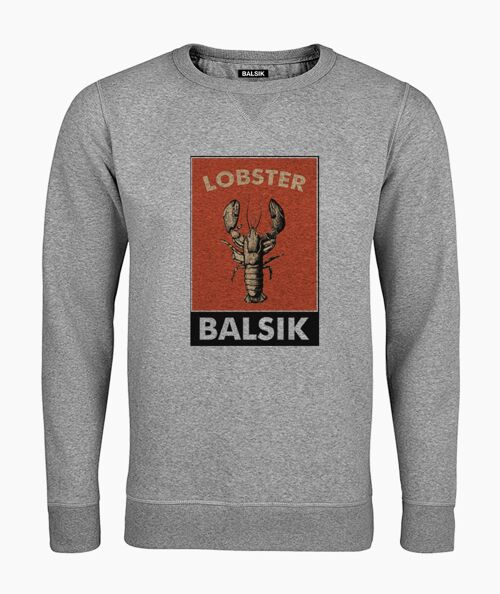 Lobster gray unisex sweatshirt