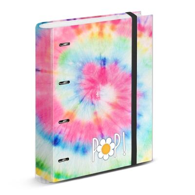 Oh My Pop! Tie Dye-Carpesano 4 Ring Graph Paper, Multicolor