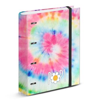 Ô mon Pop ! Tie Dye-Carpesano Papier graphique à 4 anneaux Multicolore