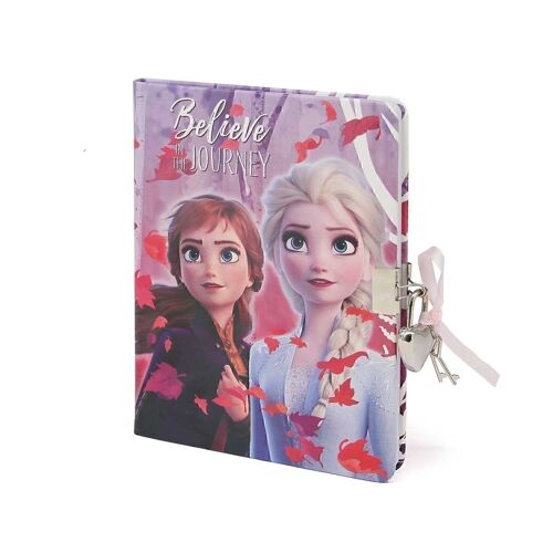 Disney Frozen 2 Believe-Diario con Llave, Fucsia