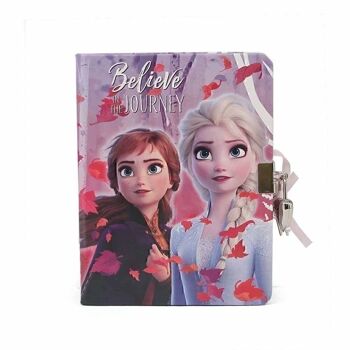 Disney Frozen 2 Believe-Journal avec clé Fuchsia 2