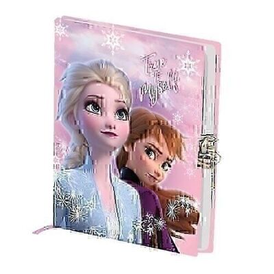 Disney Frozen 2 Windtagebuch mit Schlüssel, Pink