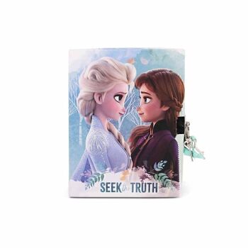 Disney La Reine des Neiges 2 - Journal de recherche avec clé, turquoise 2