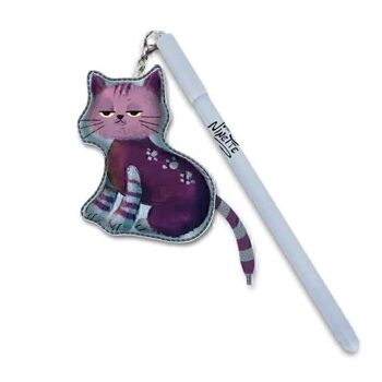 Forever Ninette Nico-Pendentif Stylo, Lilas