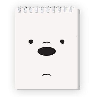 We Are Polar Bears-Spiral Notebook, White