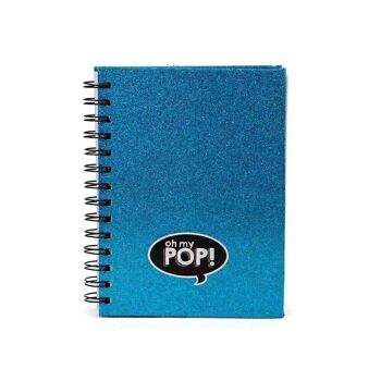 Oh Mon Pop! Carnet Blue-Shine, bleu 2