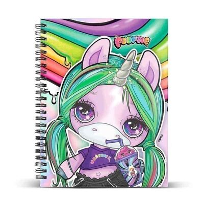 Poopsie Slime Surprise Rainbow-Shine Notebook, Multicolor