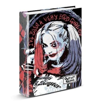 DC Comics Harley Quinn Crazy-2 Classeur à anneaux Multicolore