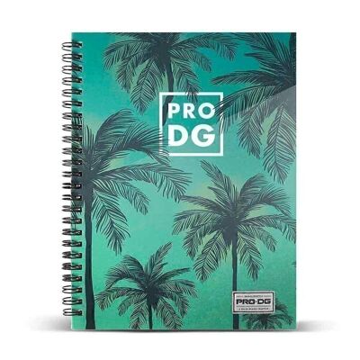 PRODG California-Notebook A5 Lined Paper, Green