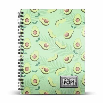 Oh My Pop! Awacate-Notebook A5 Lined Paper, Green