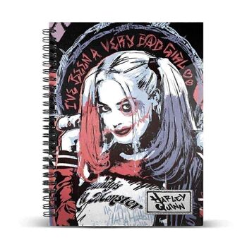 DC Comics Harley Quinn Crazy-Notebook Papier ligné A5 Multicolore