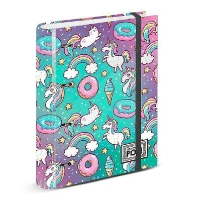 Oh My Pop! Dream-Carpesano 4 Rings Lined Paper, Multicolored