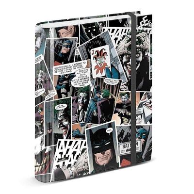 DC Comics Joker Comic-Carpesano 4 Anillas Papel Rayado, Multicolor