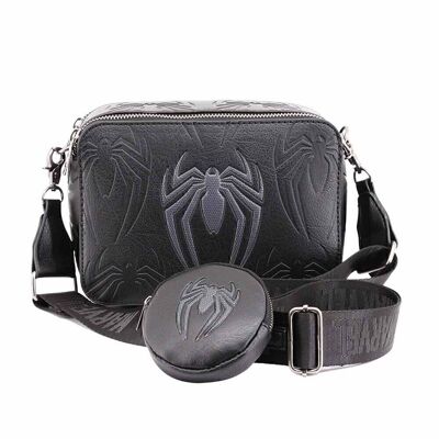 Marvel Spiderman Plague-IBiscuit Bag con portabiscotti, nero