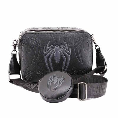 Marvel Spiderman Plague-Bolso IBiscuit con Monedero Cookie, Negro