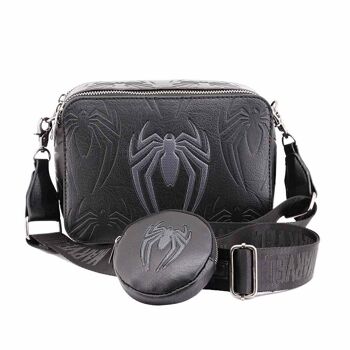 Marvel Spiderman Plague-IBiscuit Sac avec porte-monnaie à biscuits Noir 1