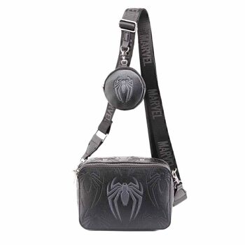 Marvel Spiderman Plague-IBiscuit Sac avec porte-monnaie à biscuits Noir 3