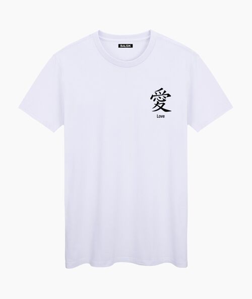 Love in japan white unisex t-shirt