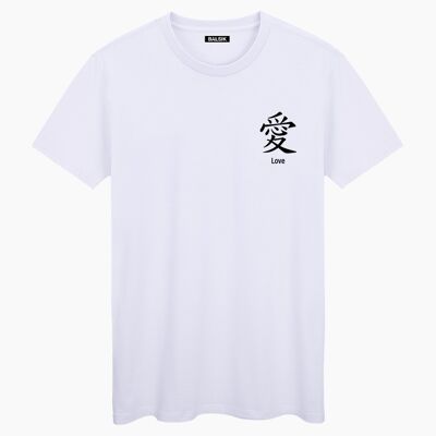Love in japan white unisex t-shirt