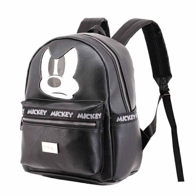 Disney Mickey Mouse Angry-Fashion Backpack, Black
