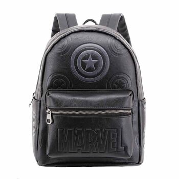 Marvel Captain America Defense-Fashion Sac à dos Noir 5