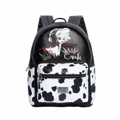 Disney Cruella de Vil Diva-Fashion Backpack, Black
