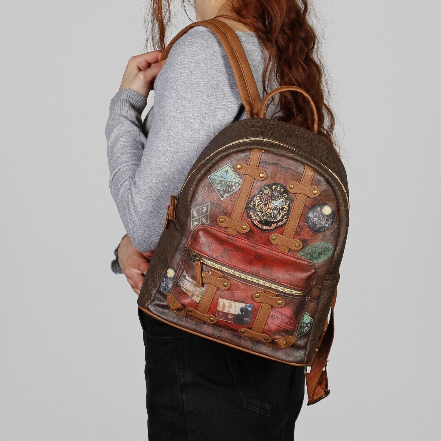 Zaino Harry Potter Railway-Fashion, marrone