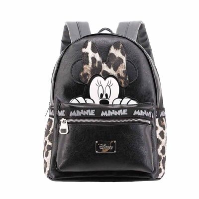 Disney Minnie Mouse Classy-Fashion Rucksack, Schwarz