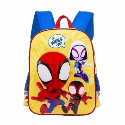 Marvel Spiderman Webs-Basic Backpack, Yellow