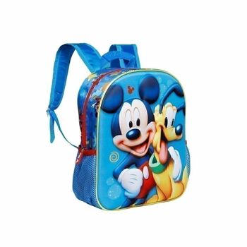 Disney Mickey Mouse Pluto-Small Sac à dos 3D Bleu 3