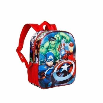 Marvel Avengers Superpower-Small Sac à dos 3D Rouge 3