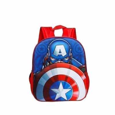 Marvel Captain America Patriot-Small 3D Backpack, Multicolor