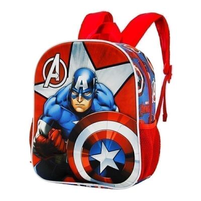 Marvel Captain America Gravity-Small 3D Backpack, Red