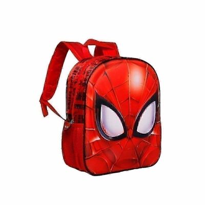 Marvel Spiderman Face-Mochila 3D Pequeña, Rojo