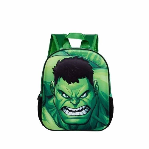 Marvel Hulk Destroy-Mochila 3D Pequeña, Verde