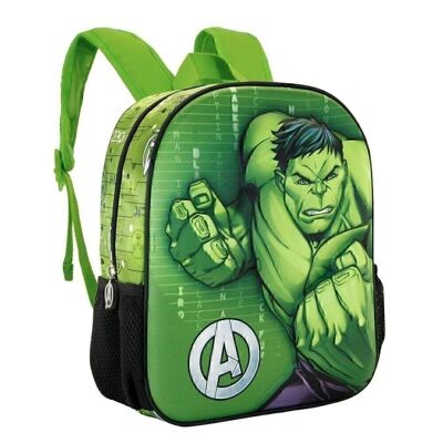 Marvel Hulk Challenge-Small 3D Backpack, Green