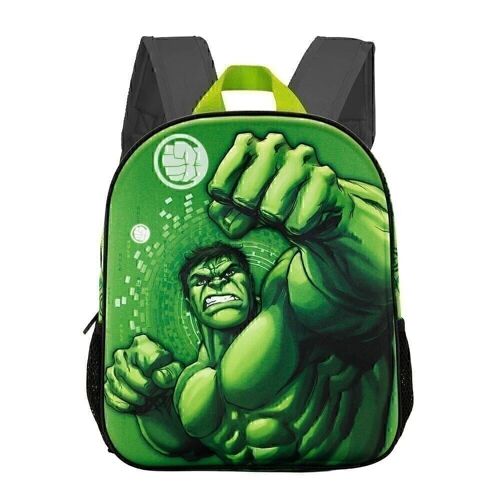 Marvel Hulk Fist-Mochila 3D Pequeña, Verde