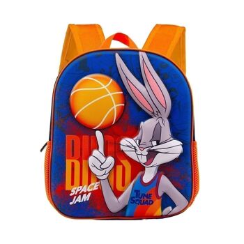 Looney Tunes Space Jam 2 : Un nouveau sac à dos 3D Legacy Bugs-Small, bleu foncé 1