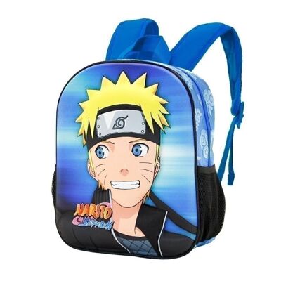 Naruto Watching-Petit sac à dos 3D, bleu