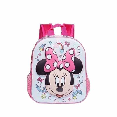 Disney Minnie Mouse Laugh-Small 3D Backpack, Pink