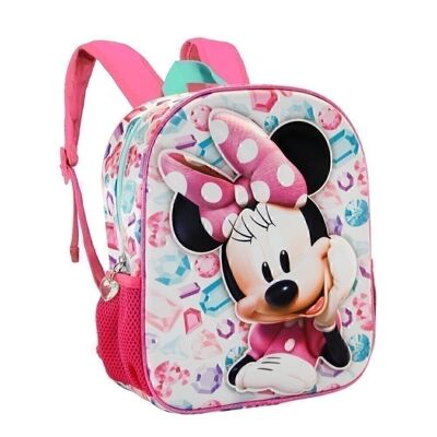 Disney Minnie Mouse Diamonds-Small 3D Backpack, Pink