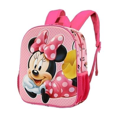 Disney Minnie Mouse Lying-Small 3D Backpack, Pink