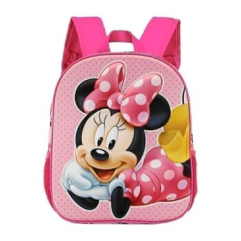 Disney Minnie Mouse Lying-Small Sac à dos 3D Rose 3