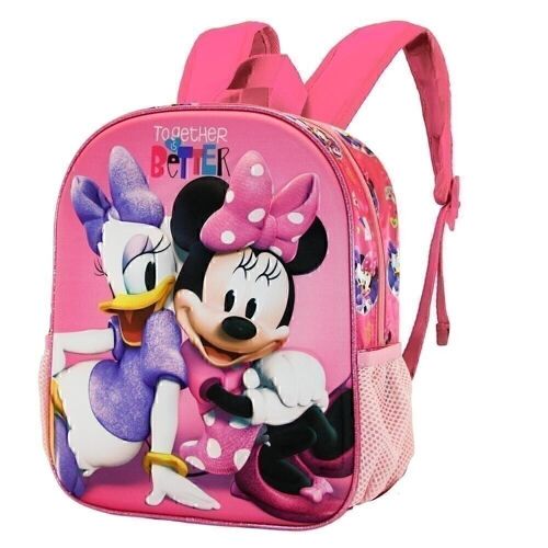 Disney Daisy Sisters-Mochila 3D Pequeña, Rosa